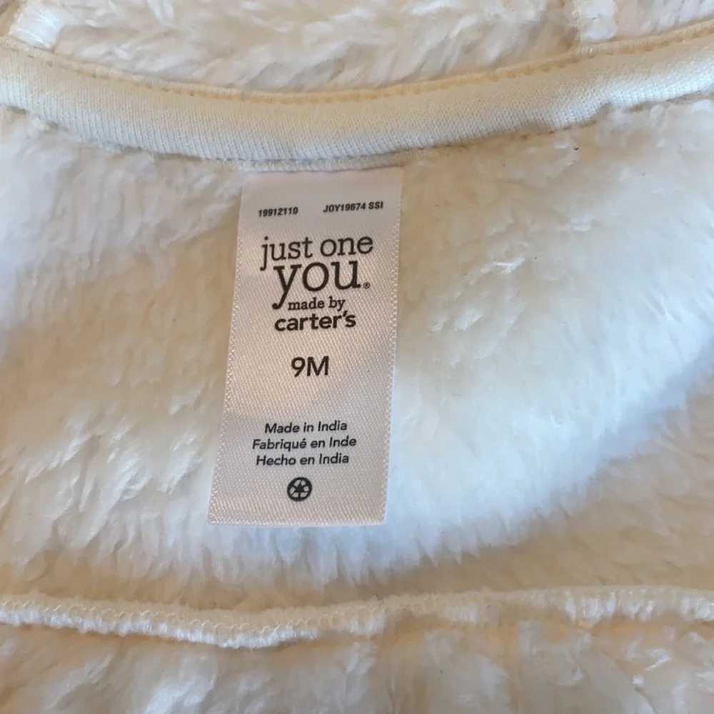 Just One You baby Jacket off white 9 Months